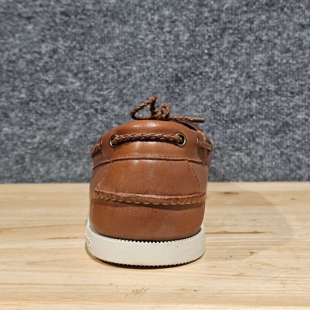 G.H. Bass Weejuns Bayside Boater Boat Shoes Men's 13 D Brown Leather